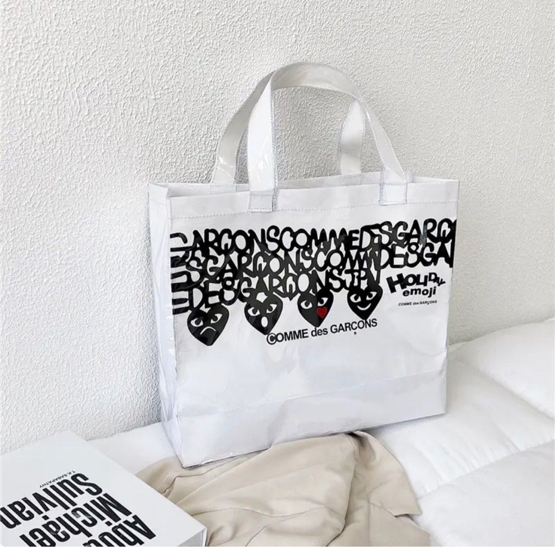 Comme des garcons outlet holiday emoji tote bag