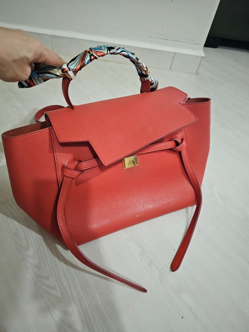 Celine micro on sale belt bag red