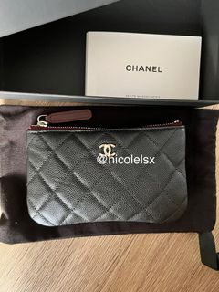 Brand New Chanel Classic Mini Pouch O Case in Caviar Black, Luxury, Bags &  Wallets on Carousell