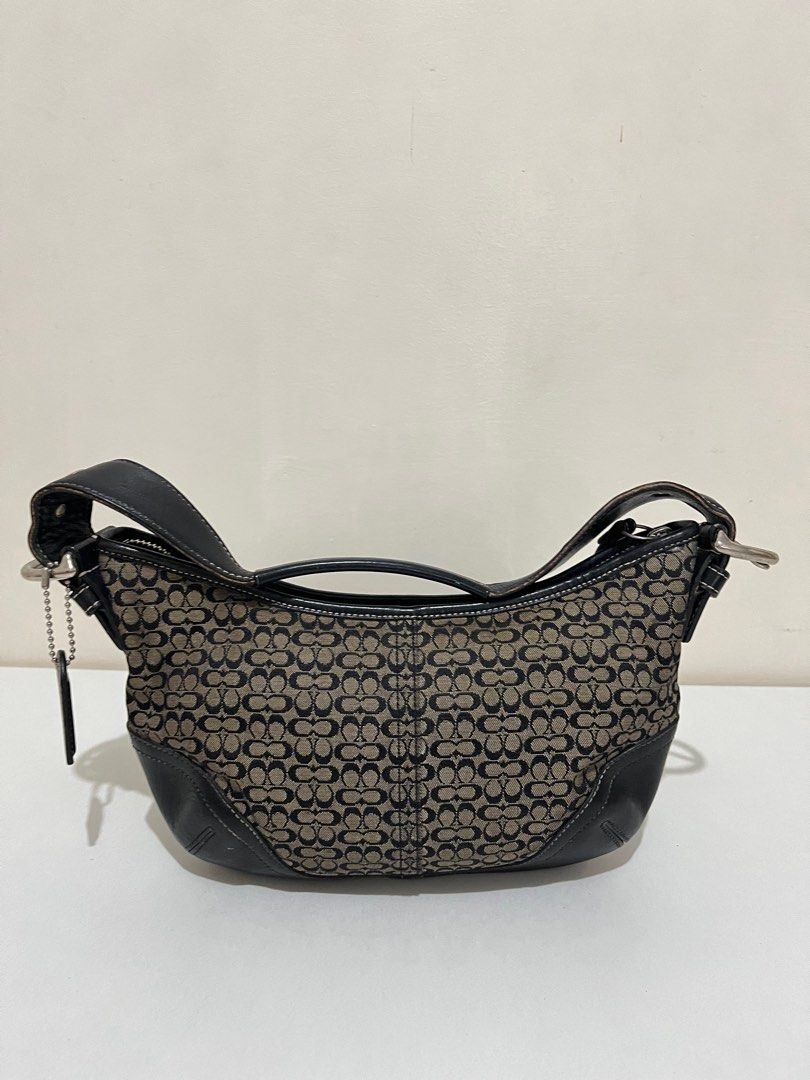 Coach black hobo purse hot sale