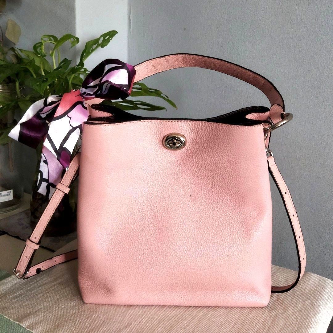 Charlie leather shop bucket bag