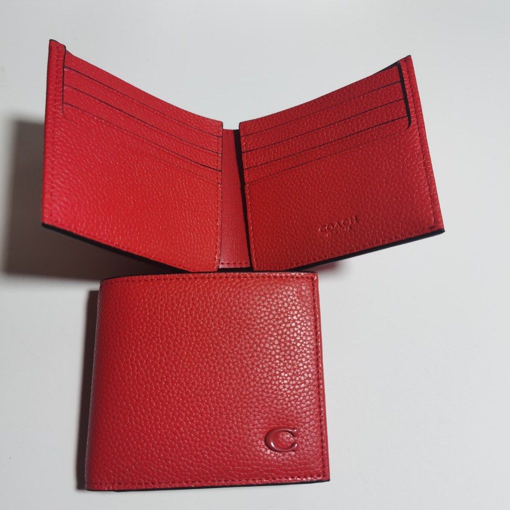 Red and black coach outlet wallet