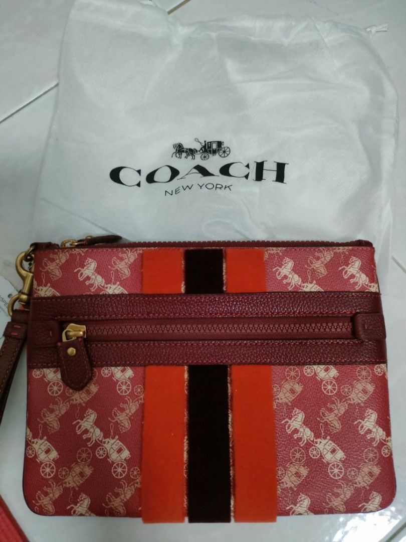 Red outlet coach luggage