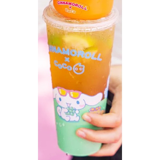Coco Cinnamoroll Bubbletea Bubble Milk Tea Drink Water Boba Cup Bottle
