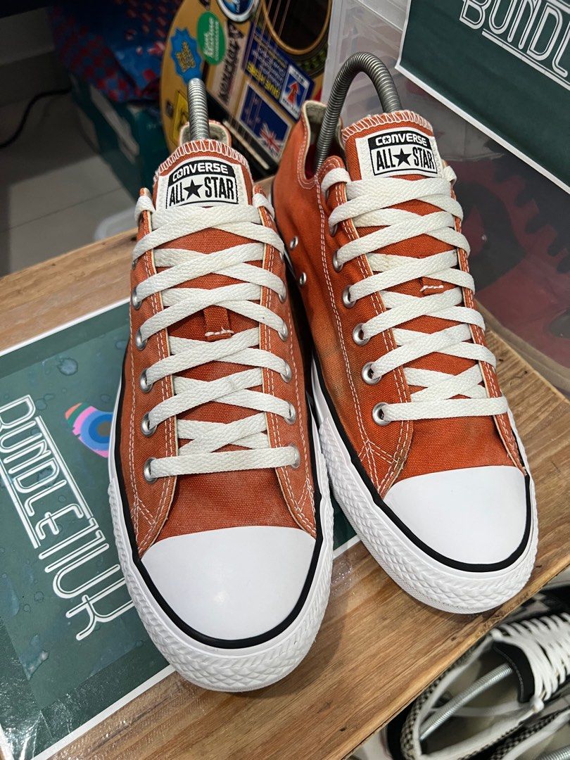 Burnt orange chuck taylors sales