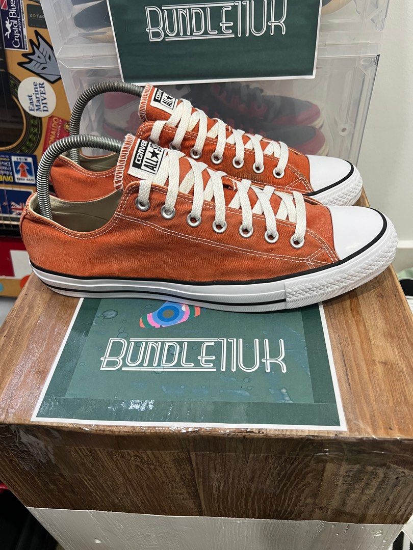 Burnt orange chuck taylors store
