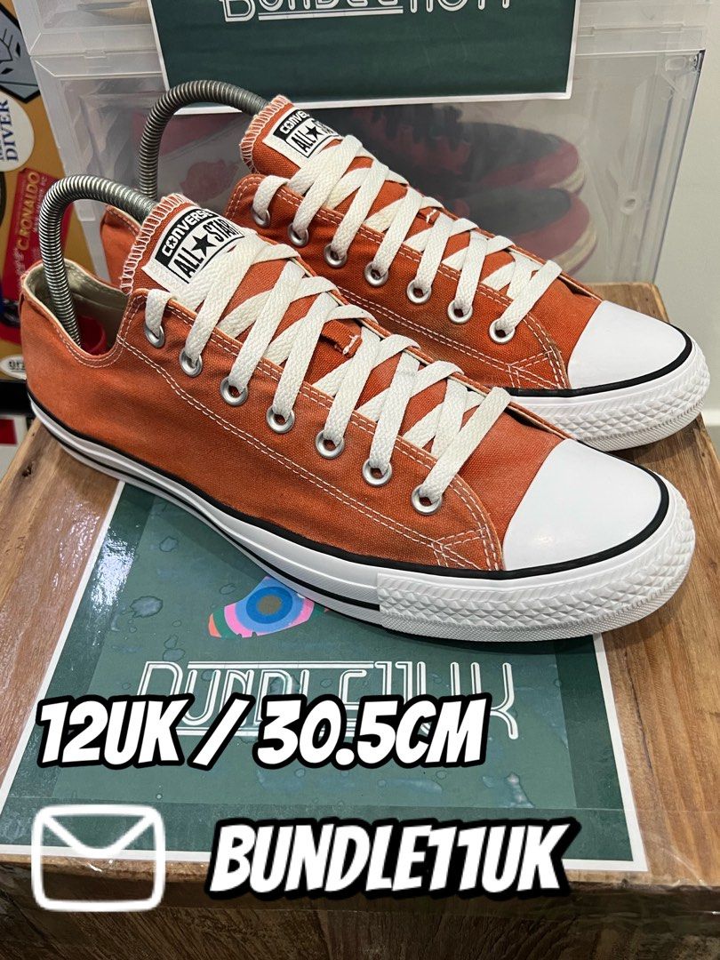 Burnt orange chuck taylors store