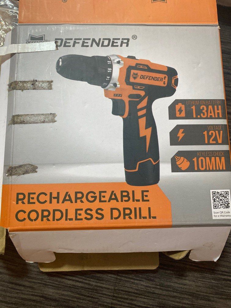 Defender cordless drill hotsell 12v