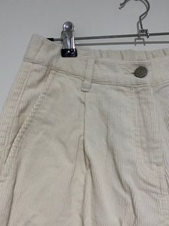 Cream/White corduroy pants Size 8
