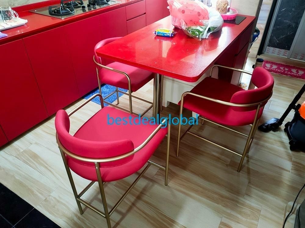 CSBC 026 Bar Stools w Armrest, High Bar Chairs Video （Customization option is available