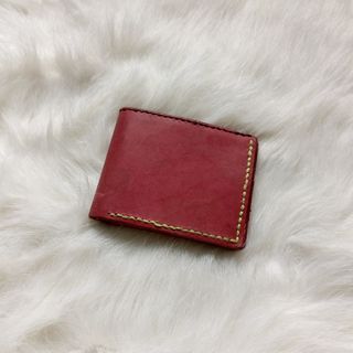 CUSTOM FULL GRAIN | Handmade Leather Wallet Red