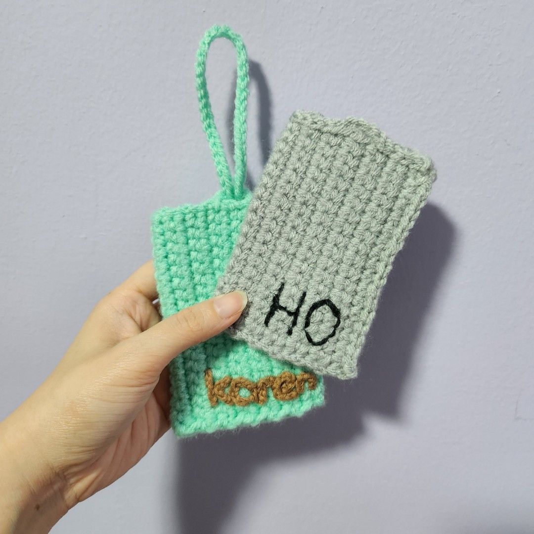 Customizable Crochet Name Luggage Tag Cardholder