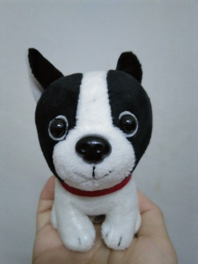 Black and white pitbull stuffed animal online