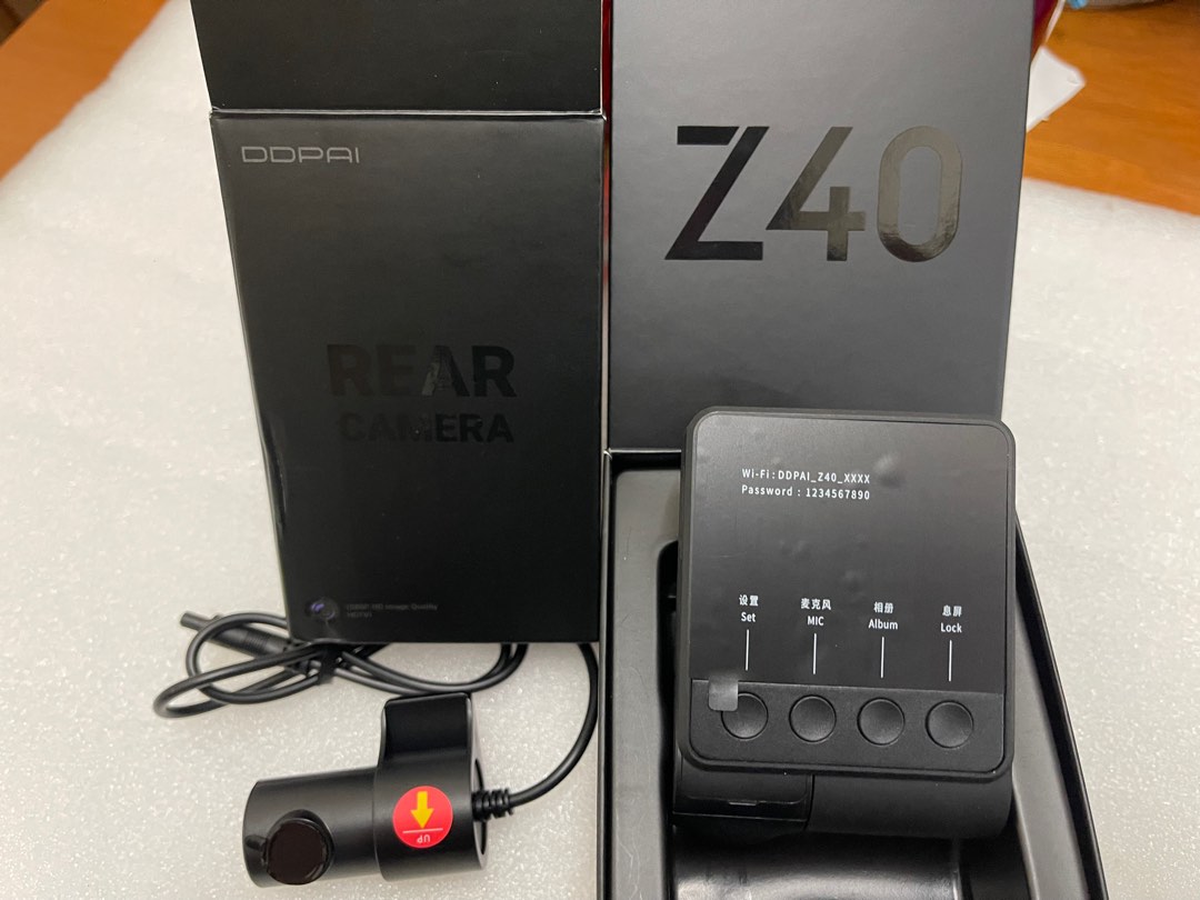 DDPAI Car Cam Z40 Non GPS Front + Rear + 32GB SD Card, Auto