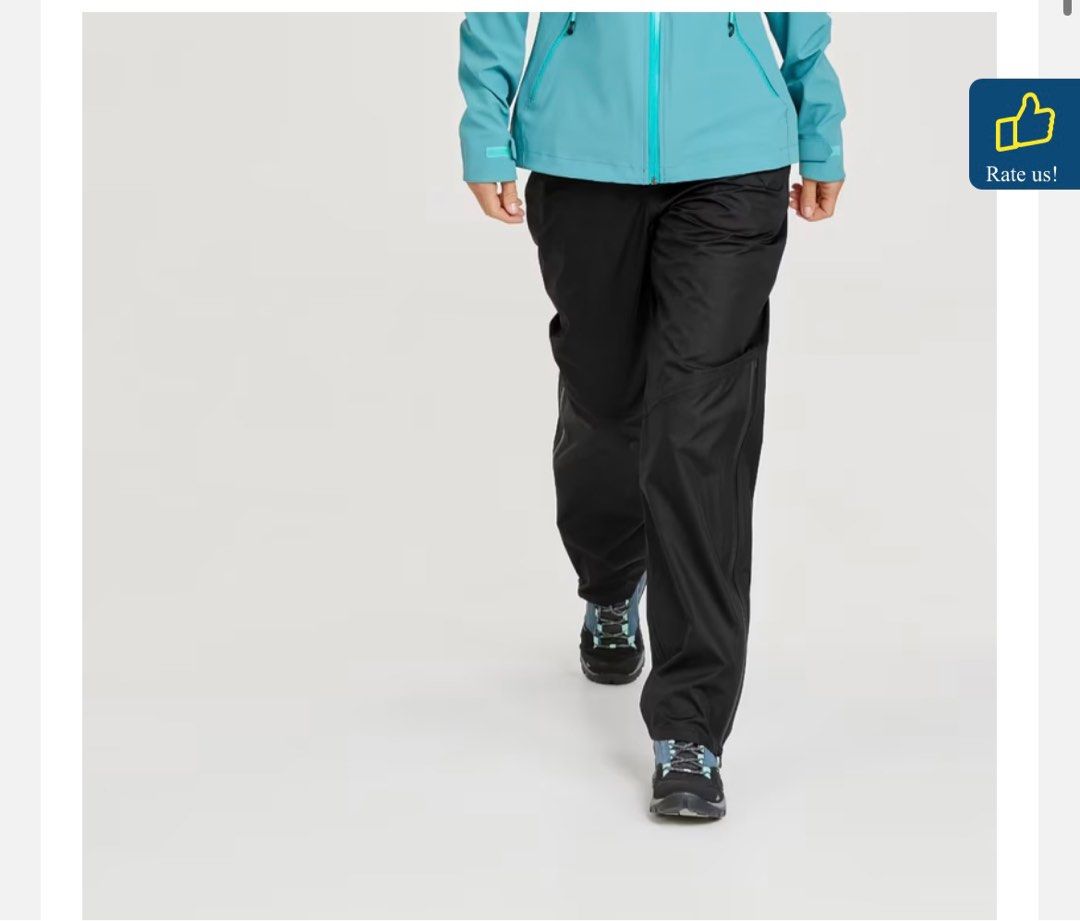 Decathlon Waterproof Mountain Walking Parachute Over Trousers MH500, Women's  Fashion, Bottoms, Other Bottoms on Carousell
