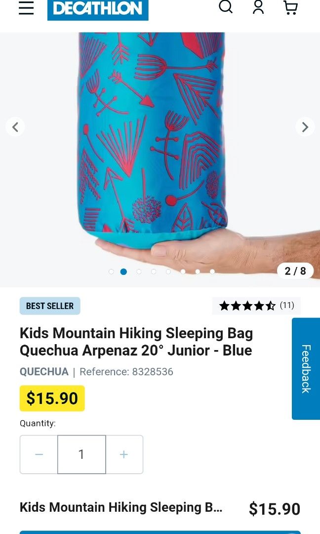 Decathlon on sale duvet junior