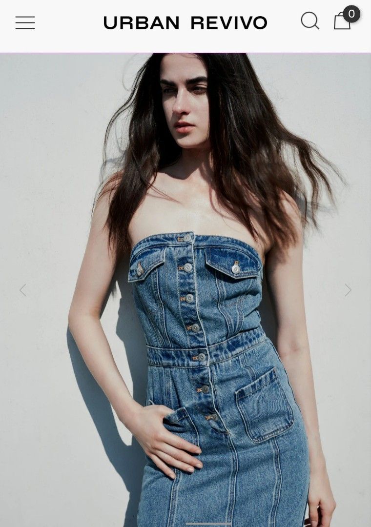 Urban Revivo Sleeveless Off-Shoulder Denim Dress, Women's Fashion, Dresses & Sets, Dresses on Carousell Urban Revivo Sleeveless Off-Shoulder Denim Dress, Women's Fashion, Dresses & Sets, Dresses on Carousell