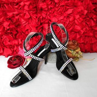 Diego Dolcini Crystal Strap Wedding Cocktail Party Heels Authentic