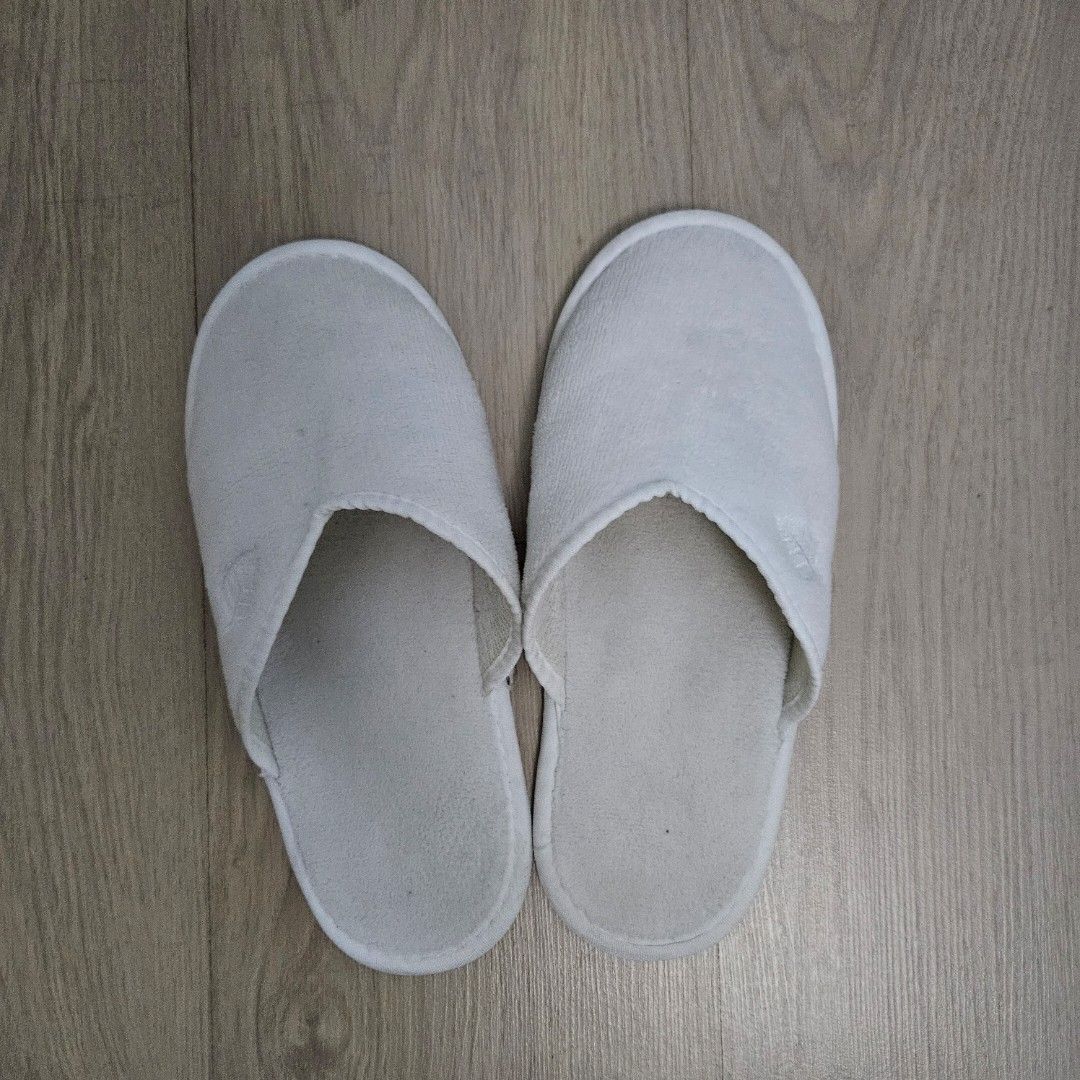 Disposable bath slippers from Four Seasons Hotel