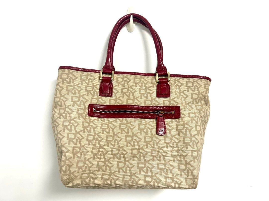 Dkny monogram tote 2025 bag