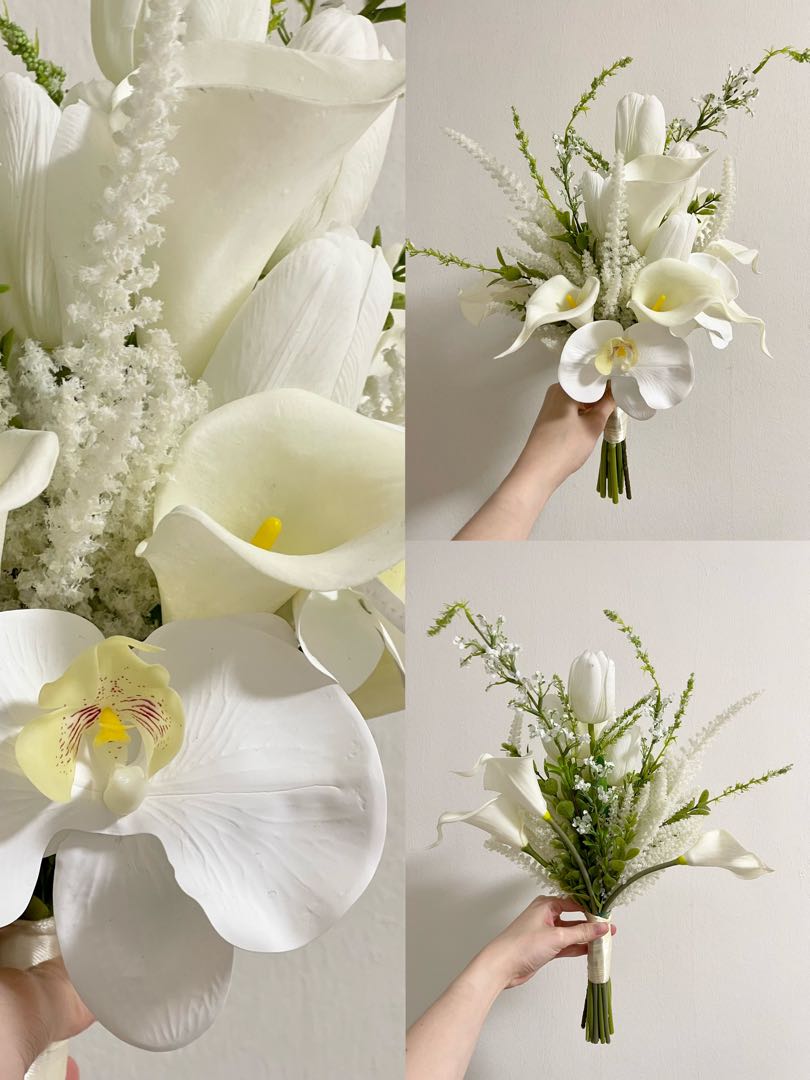 Faux Artificial Bridal Flower Bouquet / Wedding Shoot, Hobbies & Toys