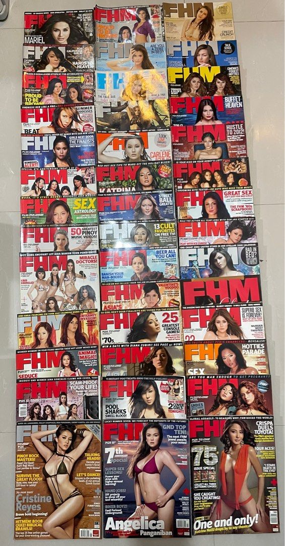 Fhm classic 2005 - 2015 take all (Category: Magazines) located in Calamba. Submitted by heneraljay (Listing ID 1251126938, Image 1). Description: 39 pcs - 2500 2004 July 2005 Jan-Feb March April May June July Aug Sept Dec 2006 Nov Oct Jan Sept Feb April June Aug 2007 Mar Sept Oct Aug April Feb Jan Dec Nov 2008 Jan Sept Dec 2009 Jan 2010 June July Oct Dec 2011 Jan Sept May 2015 May .