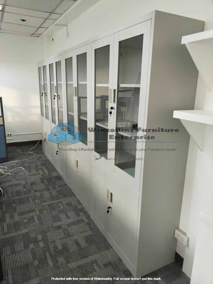 Filing Swing glass door with compartment Upper Glass swing