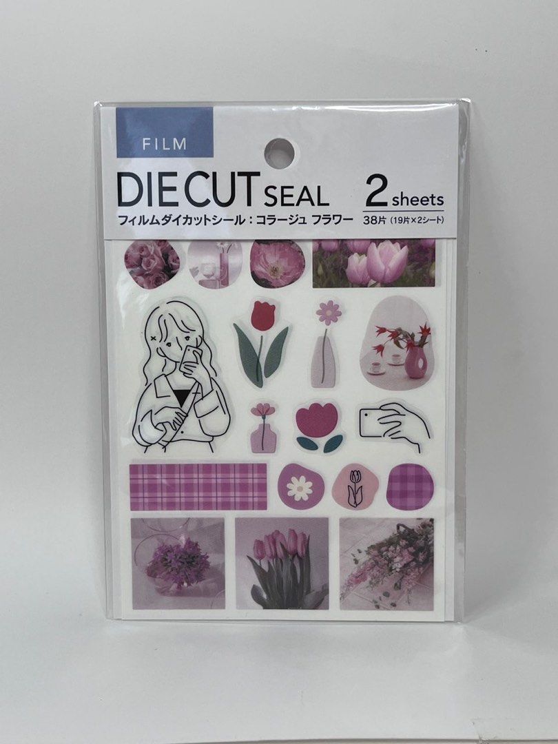 Film die cut seal and tracing Maru seal sticker ins stickers, Hobbies