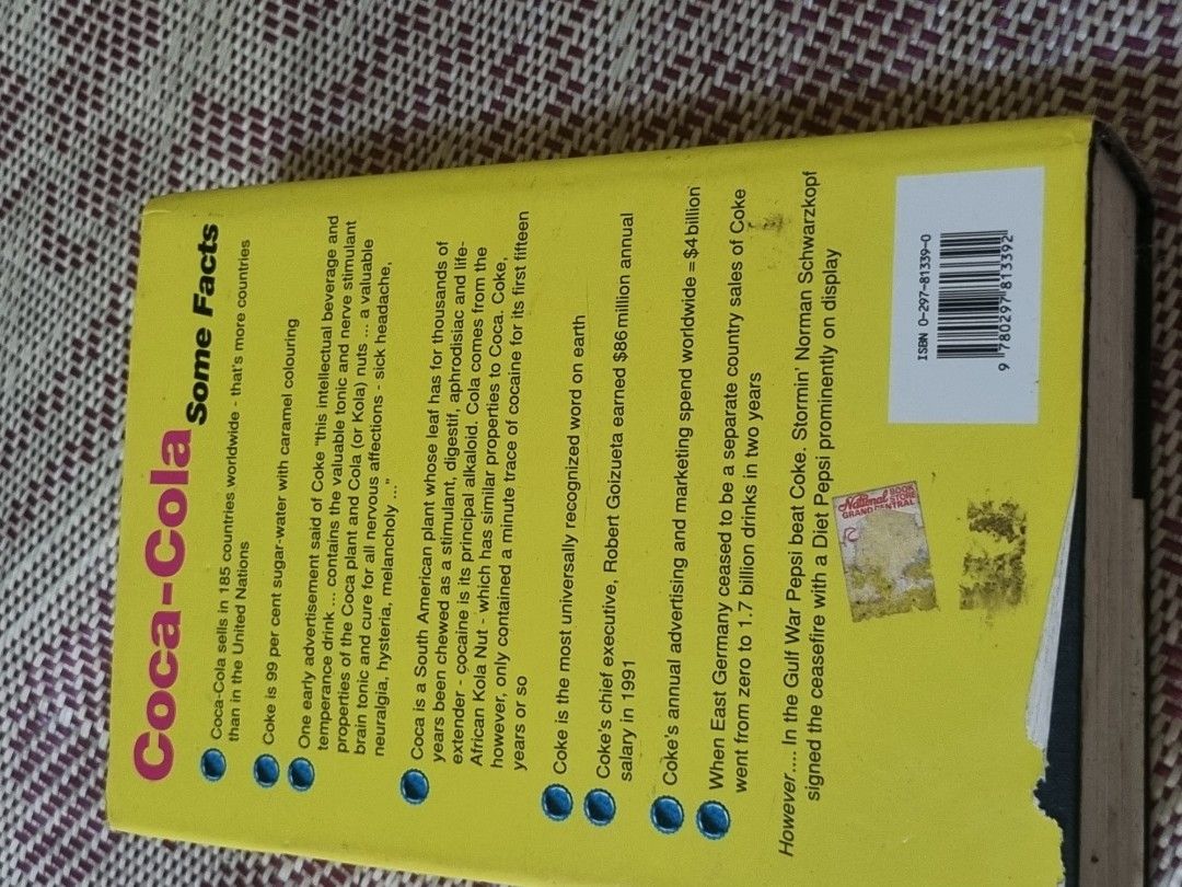 For God Country And Coca Cola For God, Country and Coca Cola Book 1993 by Mark Pendergrast, Hobbies