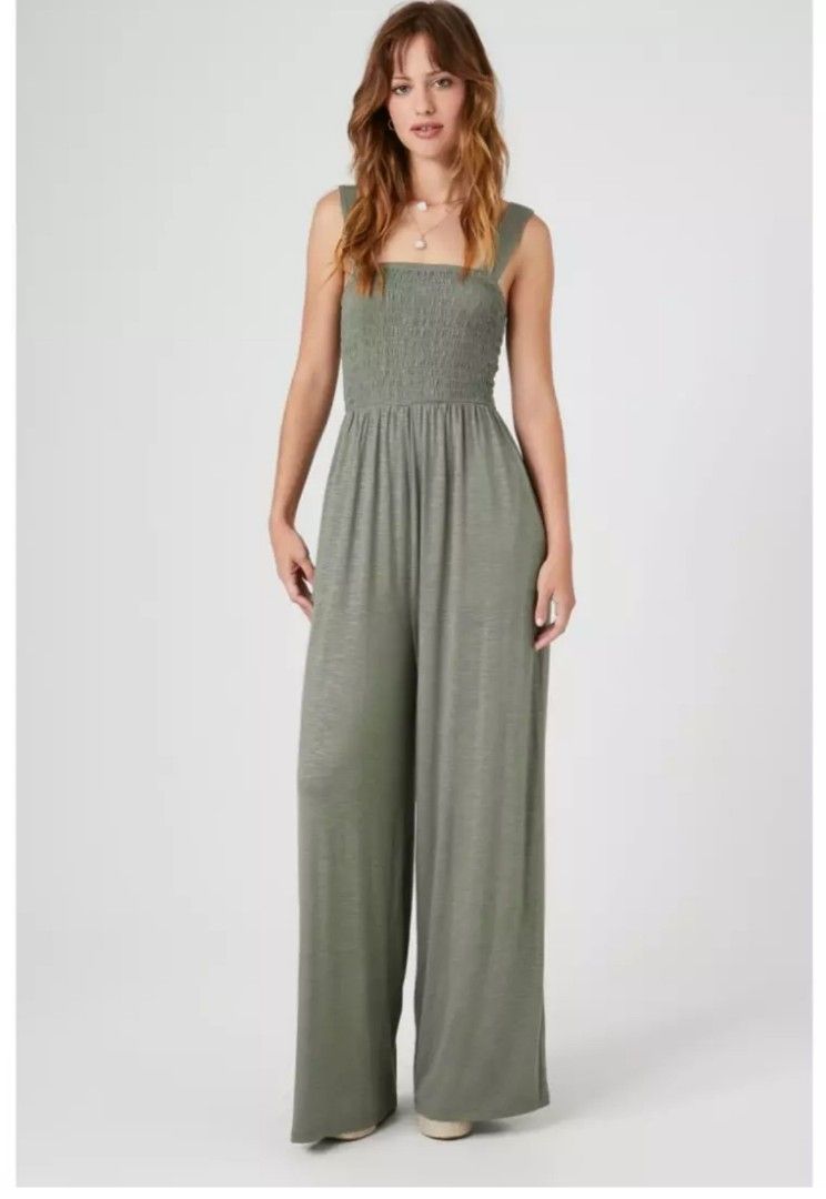 Forever 21 wide leg jumpsuit on sale