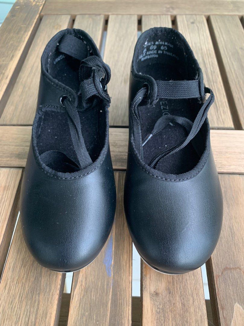Girls black cheap tap shoes
