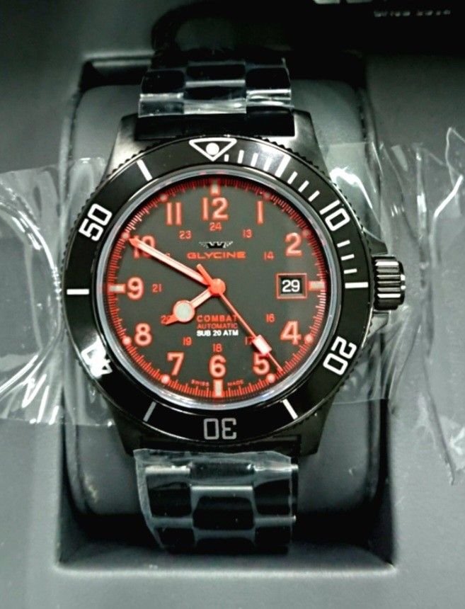 Glycine GL0080 Red Radar Men s Fashion Watches Accessories
