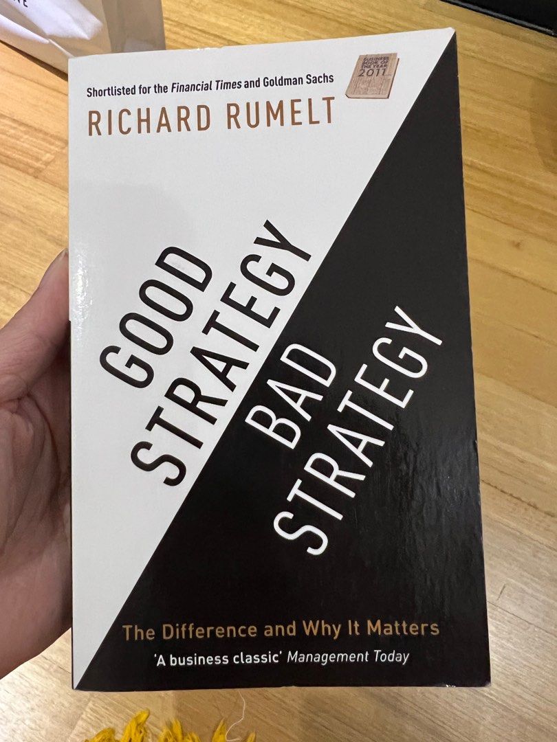 Good Strategy Bad Strategy Richard Rumelt, Hobbies &amp; Toys, Books ...