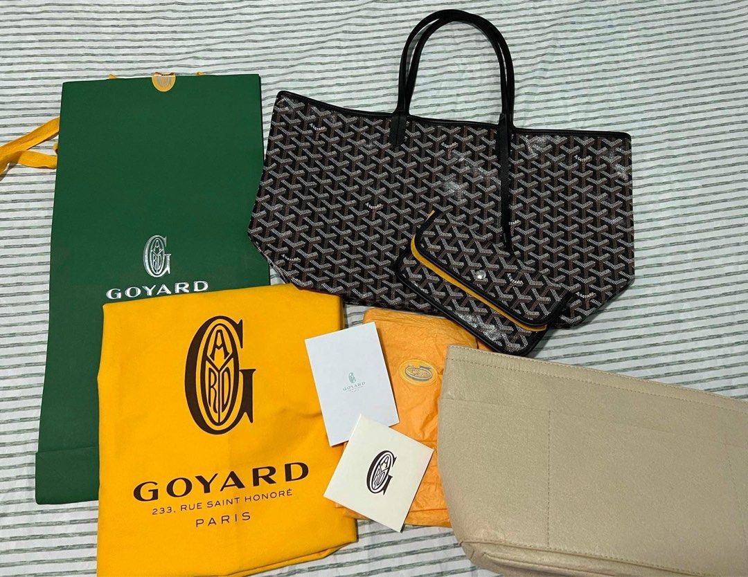 Goyard Saint Louis GM Tote Bag W 56cm H 32cm D 19cm Size Navy Color,  Luxury, Bags & Wallets on Carousell