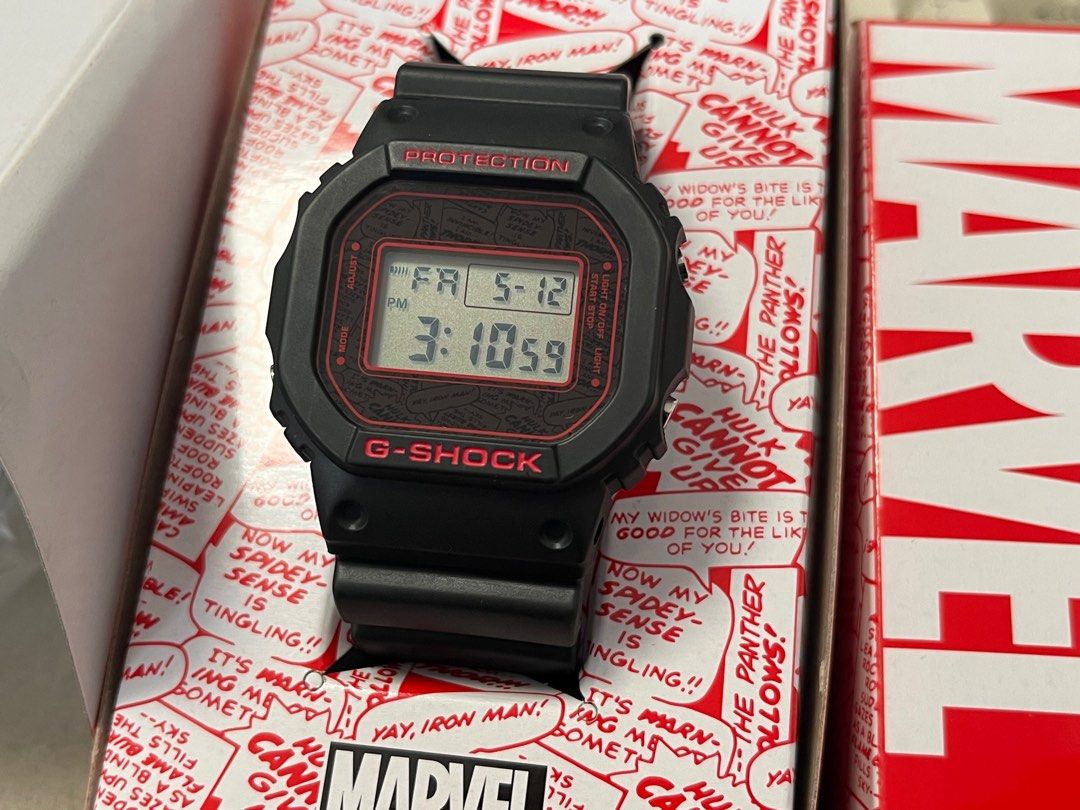 G Shock DW 5600 x Marvel Collaboration JDM Japan Domestic Model