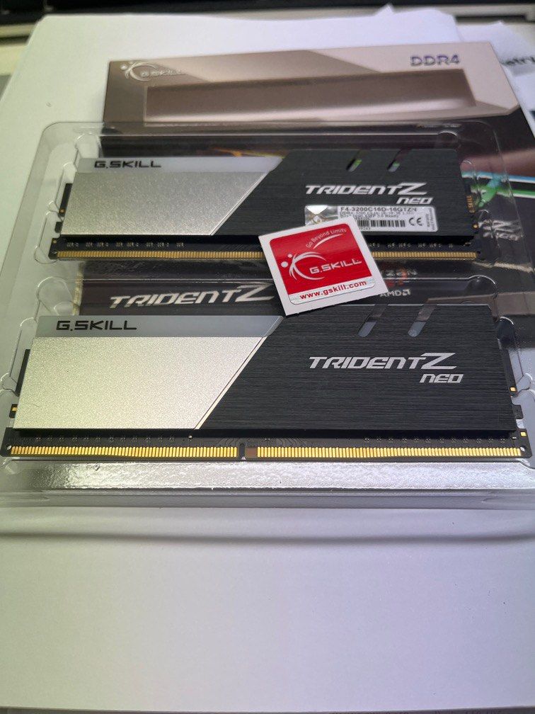 G.Skill Trident Z Neo 3200Mhz 8GB*2 16GB RAM F4-3200C16D-16GTZN