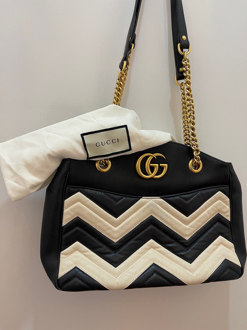 Gucci marmont leather chain bag Luxury Bags Wallets on Carousell