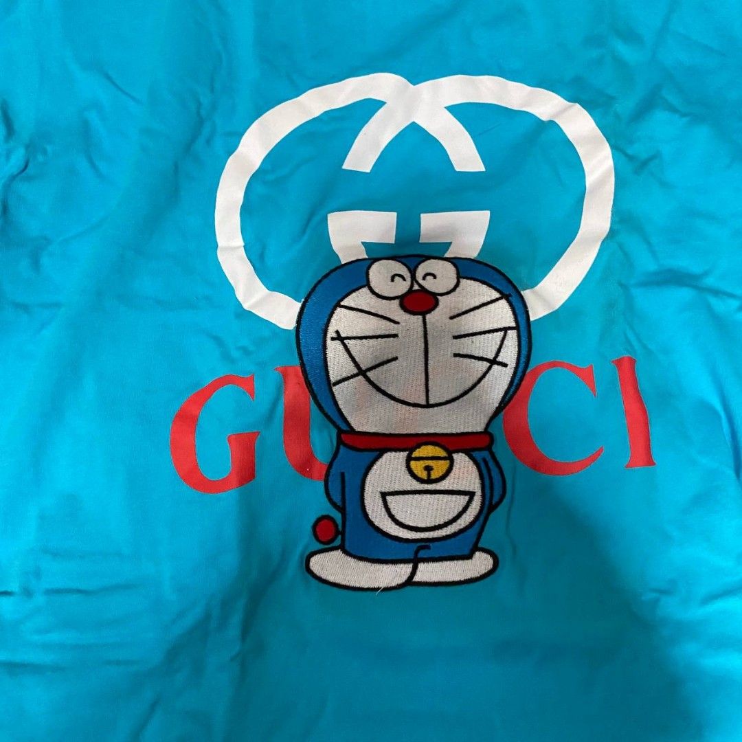 gucci doraemon t shirt black