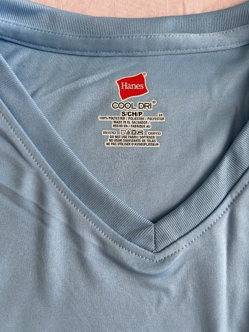 Hanes cool dri v neck mens store