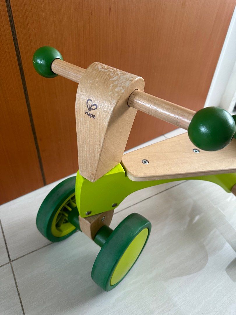 Hape scoot around ride on wood bike shop