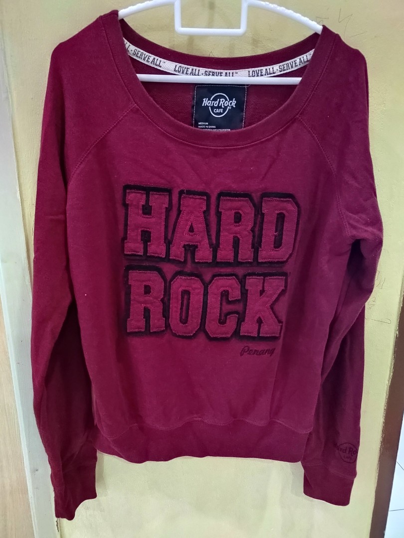 Har Rock Cafe Penang Sweatshirt, Women's Fashion, Tops