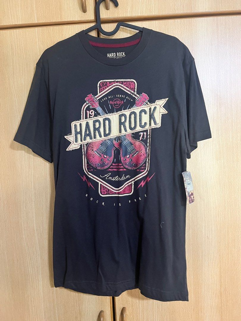 Hard rock Amsterdam Tshirt black, Men's Fashion, Tops & Sets, Tshirts