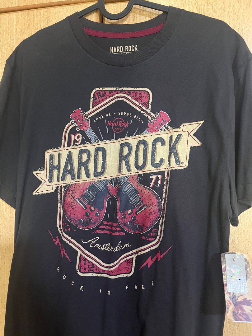 Hard rock Amsterdam Tshirt black, Men's Fashion, Tops & Sets, Tshirts