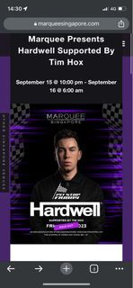 hardwell marquee ticket