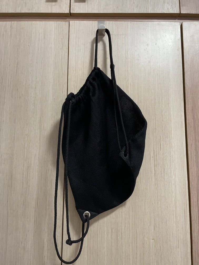 H M black drawstring backpack Women s Fashion Bags Wallets Backpacks on Carousell