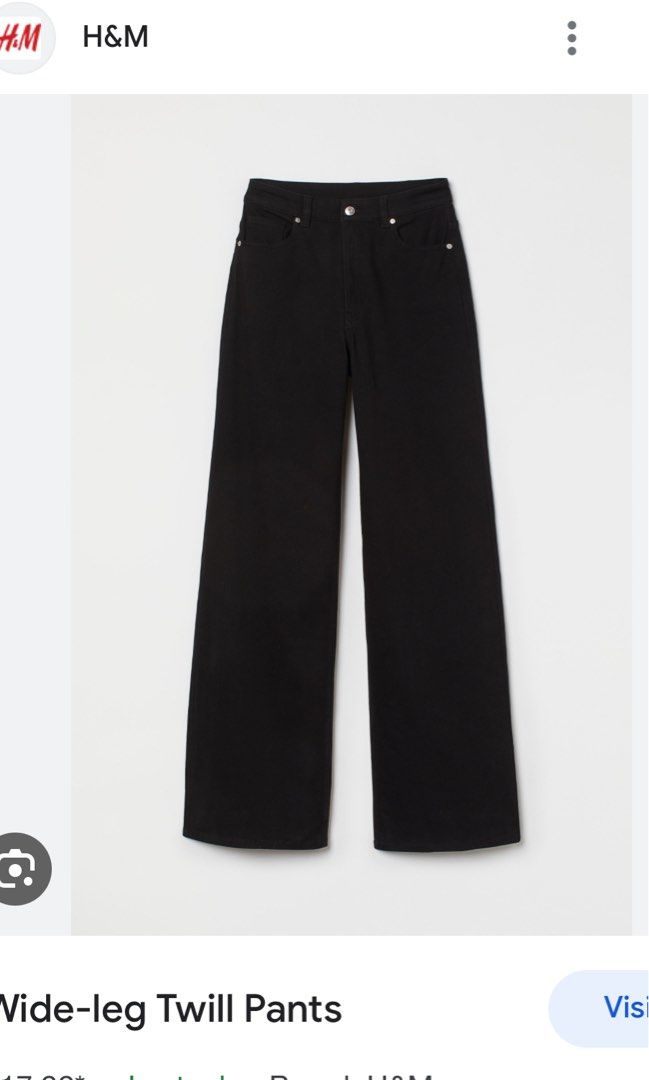 H and m high waisted deals pants
