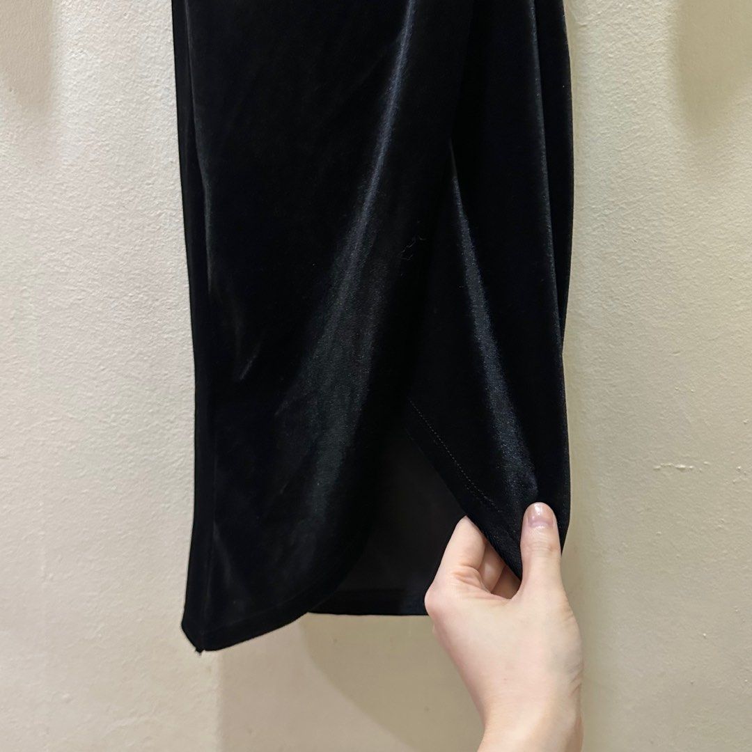 Black velvet evening wrap sales