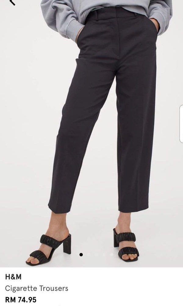 H M cigarette trousers Women s Fashion Bottoms Other Bottoms on