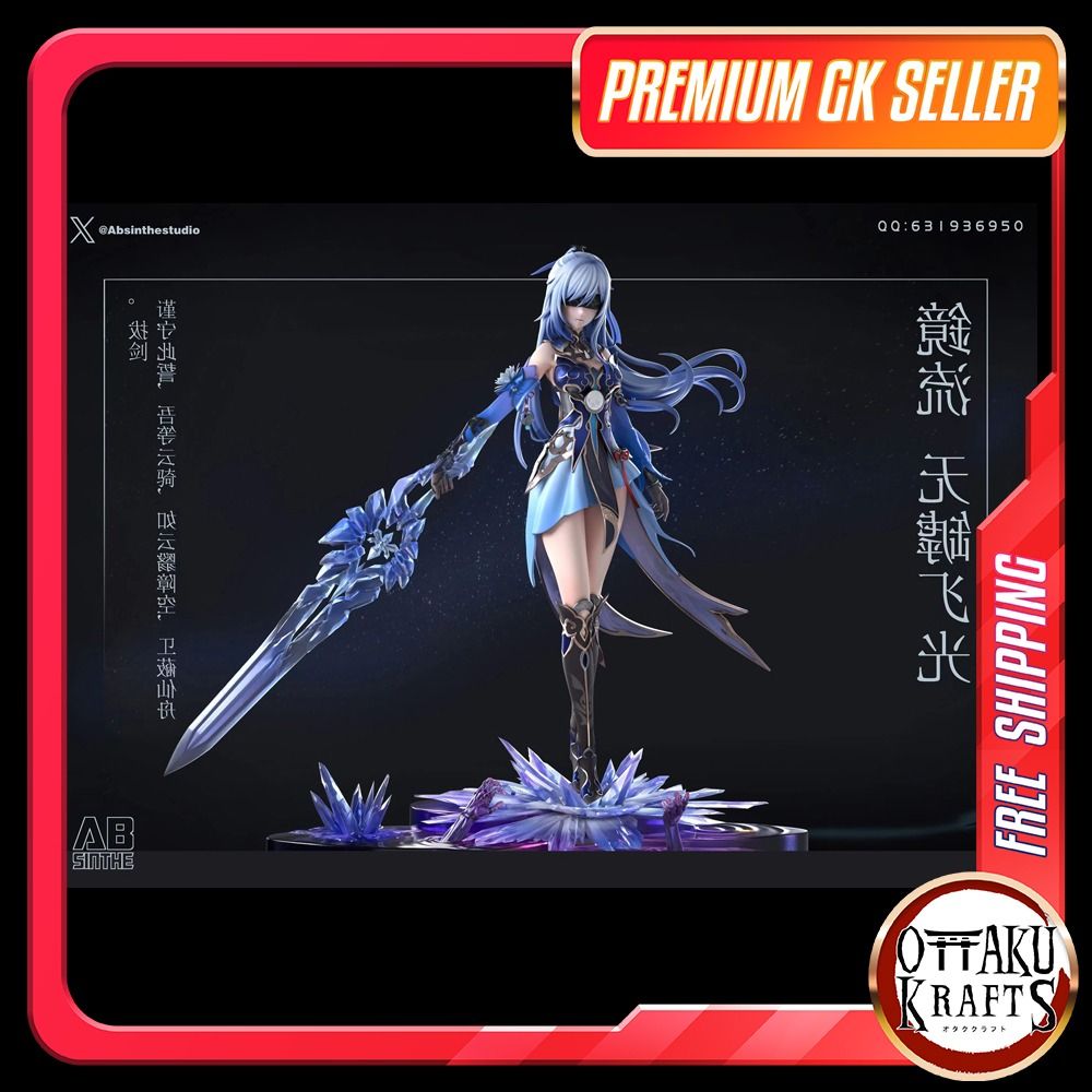 RZAHUAHU – Figurine Honkai Star Rail Jingliu – 28 Cm (1/6) – PVC, Pose Dynamique, Décoration De Bureau