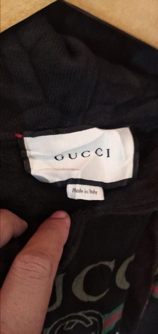 Hoodie Gucci Mystic Cat Unisex Black Fesyen Pria Pakaian Atasan di Carousell